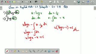 Ex 7.8 Q3 (i) Integral x^4log x dx (ii)Integral log x dx #maths,#news,#class12maths, #integrals,