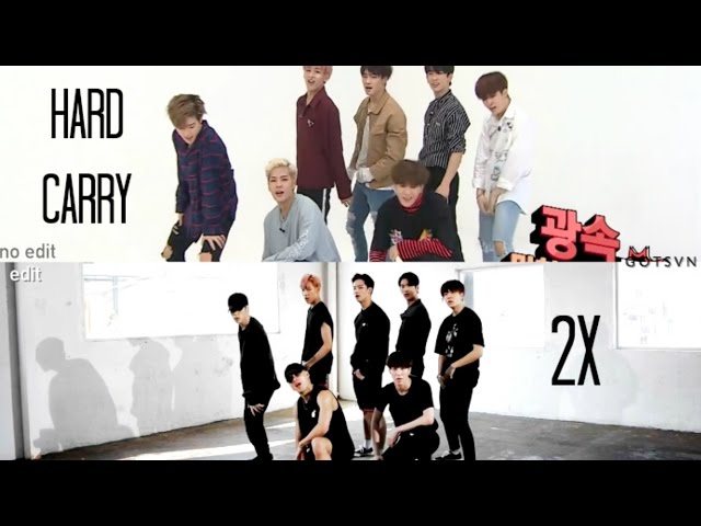GOT7 | Hard Carry 2x Faster (Weekly Idol vs. Dance Practice) - YouTube