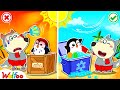 Wolfoo Has Fun Playtime on the Beach - Wolfoo and Hot vs Cold Challenge | Wolfoo Family Kids Cartoon