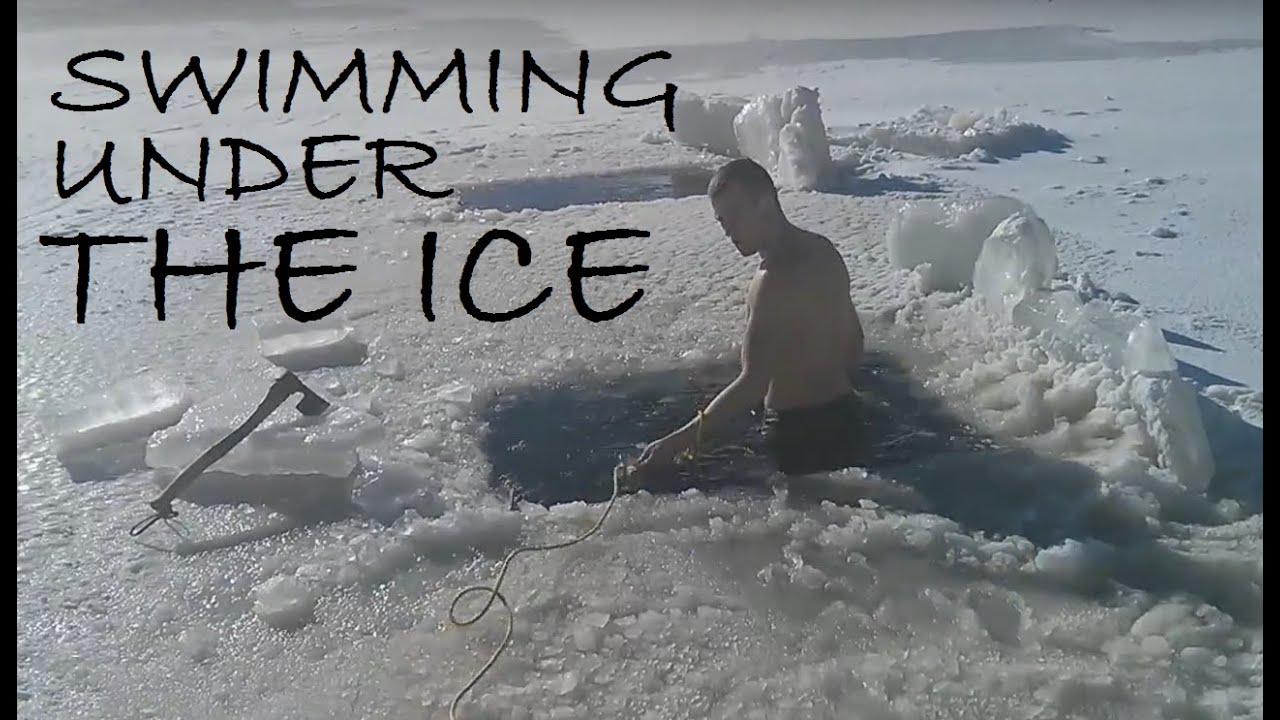 Swimming under the ice in Canada YouTube