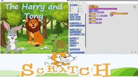 The Story of Rabbit and Tortoise |The Hary and Tony Story | In scratch Programming | Block Coding