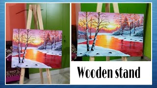 Easy Home made wooden painting stand in low cost //