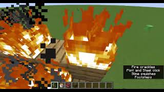 Burning and destroying village in minecraft