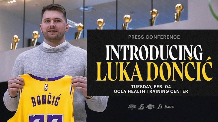 Luka Dončić Lakers Introductory Press Conference