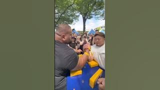 Levan witnessed the Japanese Armwrestling spirit!!!! #eastvswest #armwrestling #levansaginashvili