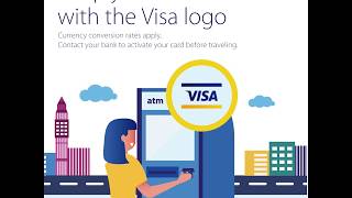 Can I use my Visa debit card to withdraw cash abroad?