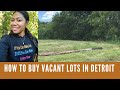 How To Buy Vacant Lots In Detroit