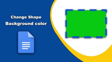 How to change shape background color in google docs