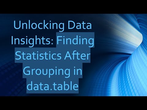 Unlocking Data Insights: