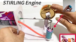 How to make STIRLING Engine😯🤯