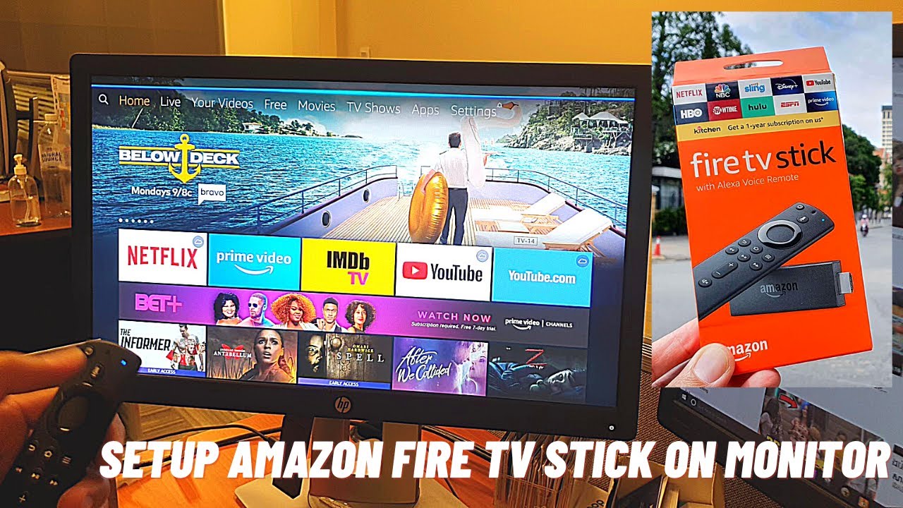 Update Setup Amazon Fire TV STICK on Monitor