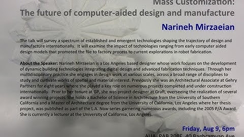 Mass Customization: the future of computer-aided design and manufacture