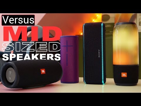 Mid Sized Speakers Compared - JBL Charge 4 Vs JBL Pulse 3 Vs Sony XB31 Vs UE Boom 3