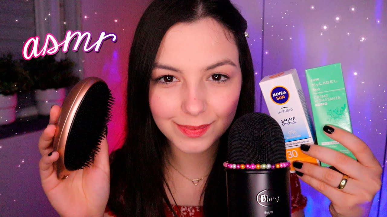asmr: IRMÃ CARINHOSA TE ARRUMANDO PRA AULA ONLINE 📚 - YouTube