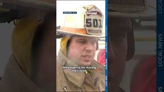 Third-alarm fire destroys warehouse