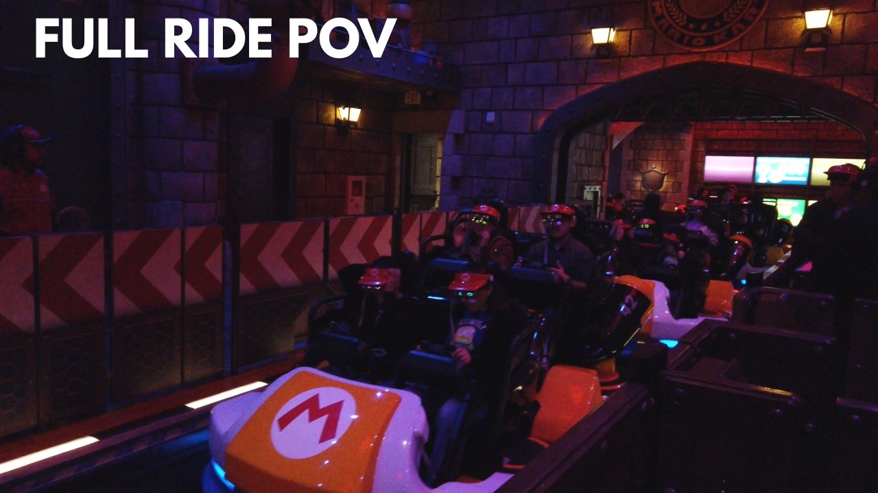 Mario Kart: Bowser's Challenge Ride POV | Without AR Goggles