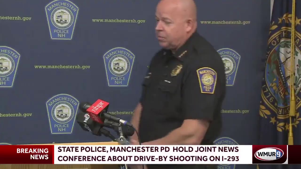 State, local police hold news conference about drive-by shooting in Manchester