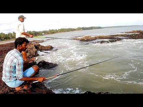 Traditional Five Hook Fishing In KeralaFishing tipsFishing videoFishing MalayalamKerala Fishing