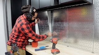 Installing Wall Control as my Backsplash. (Big Mistake in the end!)  // Skill Stacking