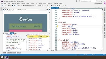 Visual Studio 2013 Web Editor Features - Page Inspector