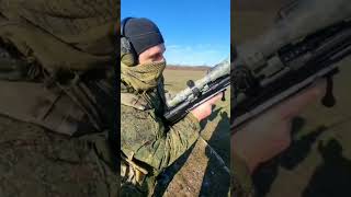 Shooting With An Anti-Sniper Rifle Kord Caliber 12.7X108 With One Hand Wagner #Maratsutaev #Wagner