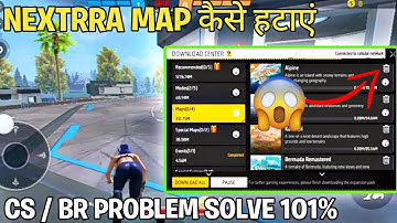 New Map Kaise Delete Karen Nexterra map? | Free Fire Max mein new map cs rank mein delete kaise kare