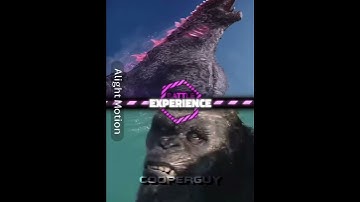 Godzilla (Supercharged Evolved) vs Kong (Beast Glove & Axe) #edit #shorts #godzilla #kong