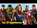 MCU Top 10 Superheroes Explained In HINDI | Most Powerful Superheroes of MCU Explained In HINDI |MCU