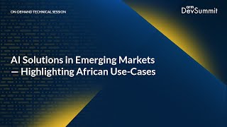 AI Solutions in Emerging Markets - Highlighting African Use-Cases screenshot 1