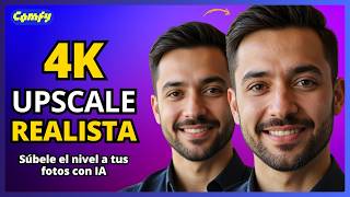 Genera imágenes realistas en ComfyUI + Escalado 4K con Flux