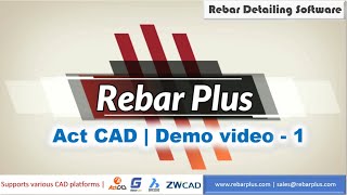 01. Draw & Edit bars | Act CAD Platform |Rebar Plus |  Rebar Detailing Software