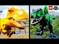 LEGO Jurassic World - Tiranossauro Rex de Ouro e Tiranossauro Rex Radioativo
