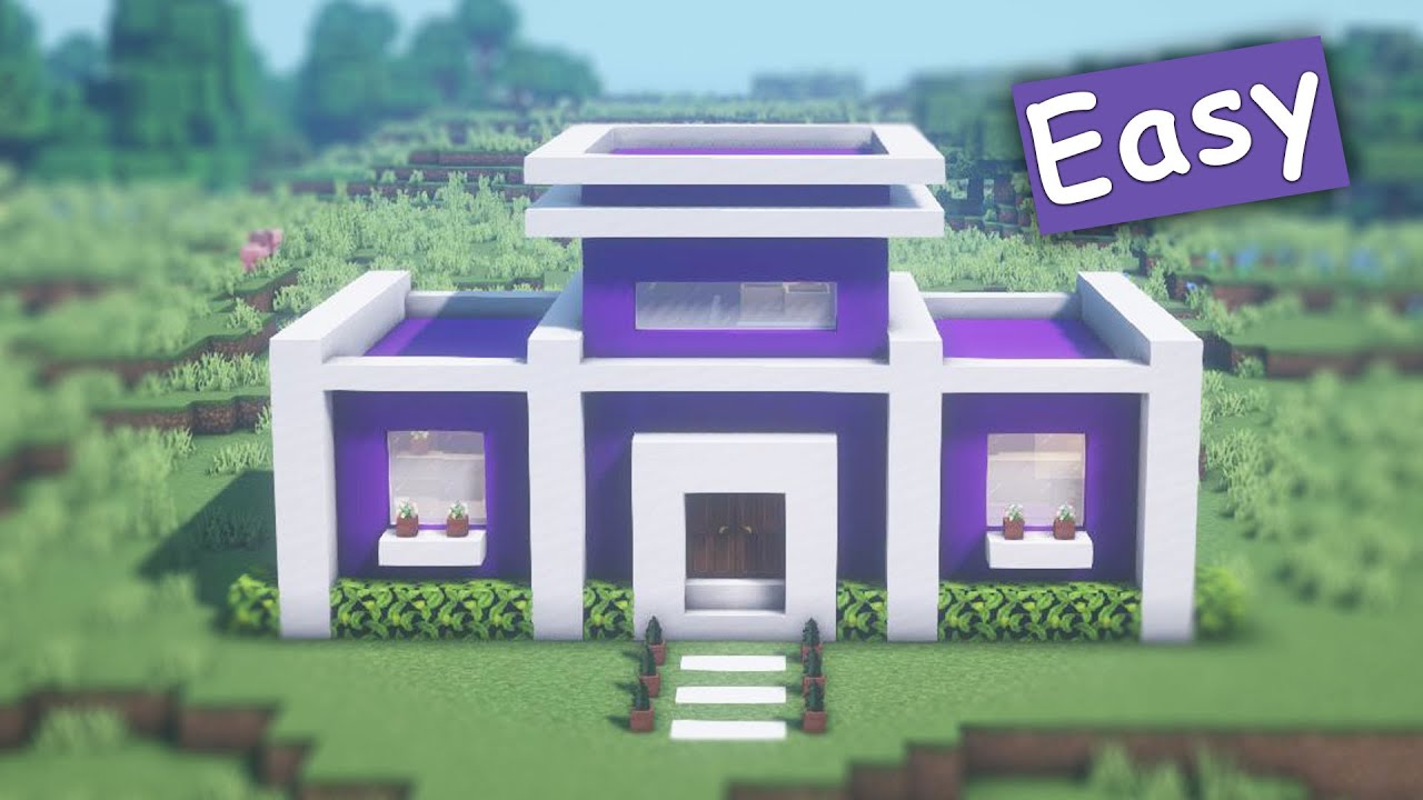 Purple  Minecraft blocks, Minecraft tutorial, Minecraft houses