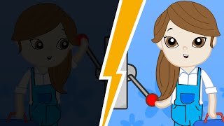 Princess Lola Electrician Lovely Cartoon For Kids