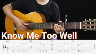 Know Me Too Well - New Hope Club, Danna Paola - Fingerstyle Guitar Tutorial TAB