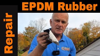 EPDM Rubber Roof Repair - DIY - Only Super Silicone Seal, scissors, brush, fleece - Liquid Seal