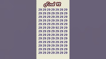 can you find 92 in 5 seconds? #wordpuzzlegame #game #mathematics #mindbendingquiz #puzzle6 5