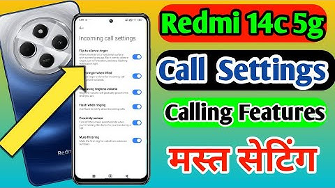 Redmi 14c 5g mobile me Smart call setting/ Smart call features/ Smart  call setting kaise on kare