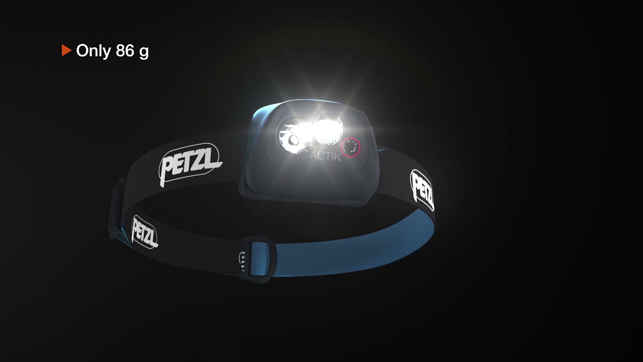 Lampe frontale Petzl Actik avec 450 lumens de puissance pour le trail et la  rando - La Boutique du Bâton