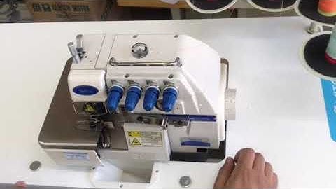 Threading a SMITCH 747 / 4 cotton industrial overlocker