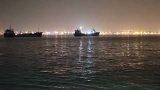 O mar a noite...Ilha de Luanda