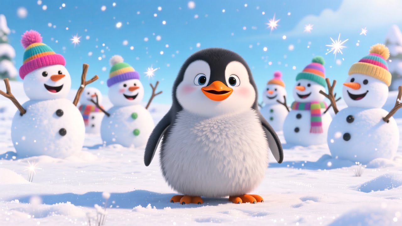 Веселое изучение алфавита пингвином на снегу 🐧❄️ | Учим алфавит для детей | Приключение в изучени...