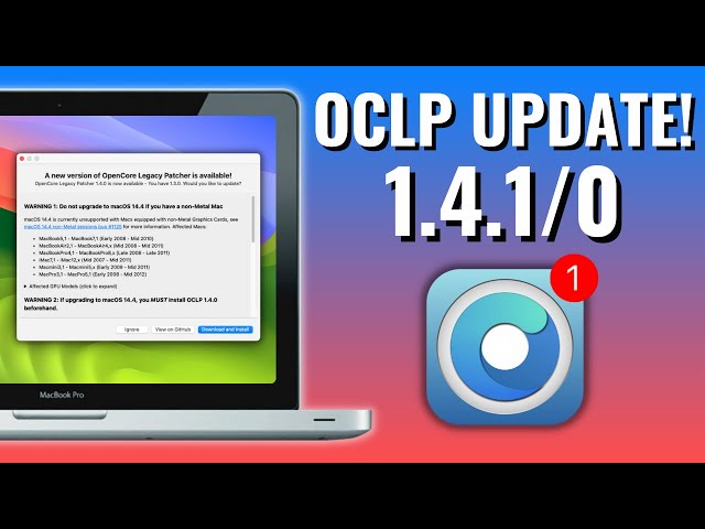 OpenCore Legacy Patcher 1.4.1 Update! NON-METAL WARNING + [DEEP DIVE] class=