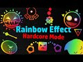 ALL BOSSES RAINBOW MODE / HARDCORE - 1k SPECIAL - JUST SHAPES AND BEATS