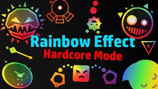 ALL BOSSES RAINBOW MODE / HARDCORE - 1k SPECIAL - JUST SHAPES AND BEATS