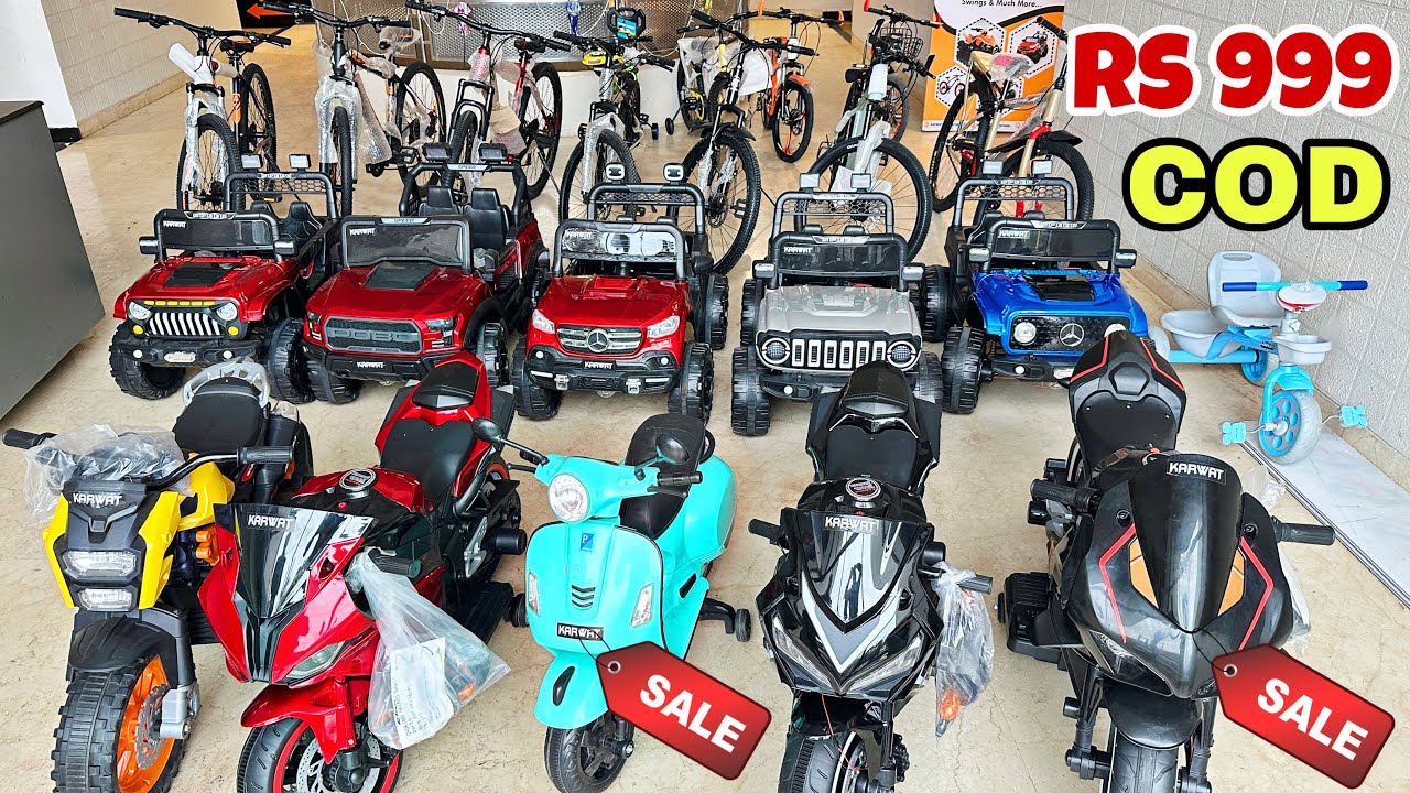Cheapest Toys Market Mumbai | Battery Operated Cars, Sports Bike, Dirt Bike | Cycle Wholesale Market