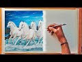 Horse painting on canvas acrylic painting technique horse painting horse