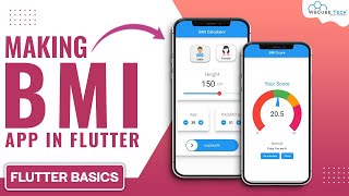 How to Build BMI APP in Flutter | BMI Calculator Tutorial 🔥