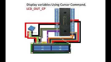 LM016 16x2 LCD run 4 counters using 4 different variable with PIC16F877A MCU. ( Method 2 ).