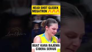 HEADSHOT KERAS!PERMOHONAN MAAF MEGATRON KE KARA BAJEMA #shortsviral #volleyball